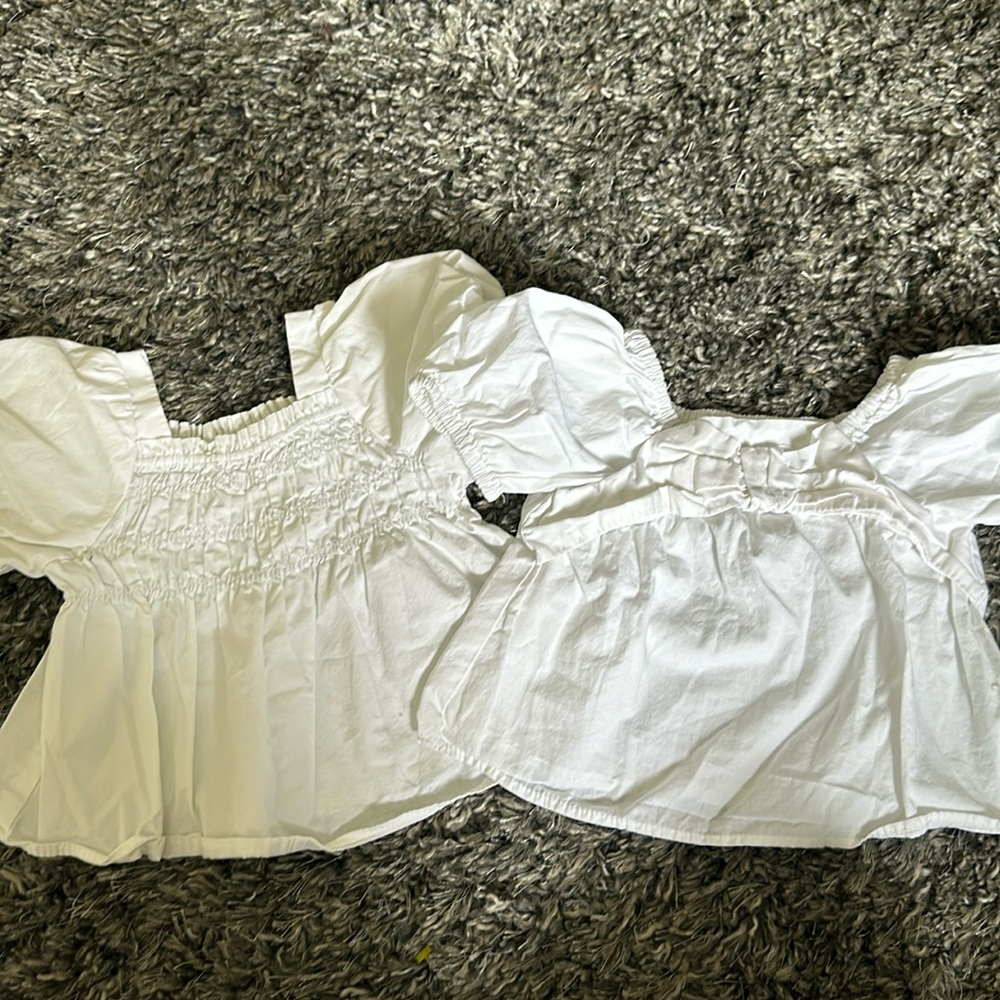Zara white tops